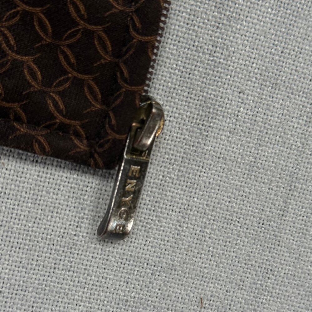 ENYCE Zip Track Jacket Brown Monogram Logo Full Zip Retro Style Size XXL - Picture 9 of 16